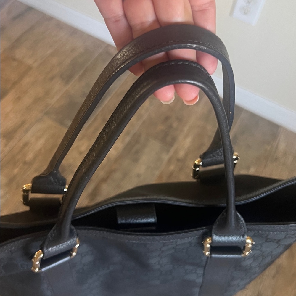 Gucci Black GG Guccissima Monogram Tote Bag - Picture 17 of 17